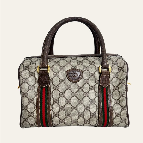 GUCCI VINTAGE BOSTON BAG - Picture 1 of 13